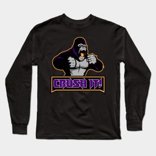 Gorilla Diversions Workout Crush It! Long Sleeve T-Shirt